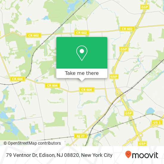 79 Ventnor Dr, Edison, NJ 08820 map