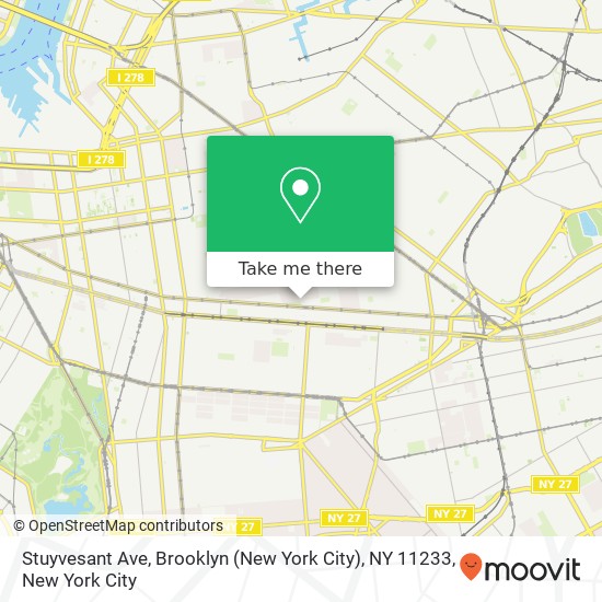 Stuyvesant Ave, Brooklyn (New York City), NY 11233 map