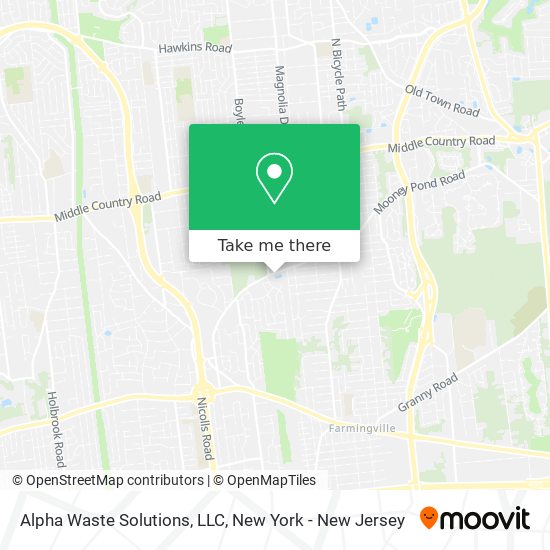 Mapa de Alpha Waste Solutions, LLC