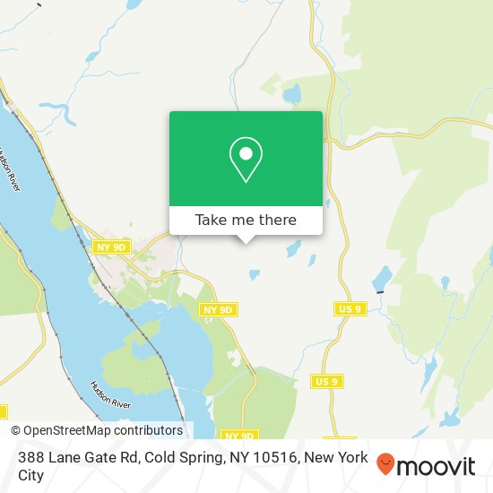 388 Lane Gate Rd, Cold Spring, NY 10516 map