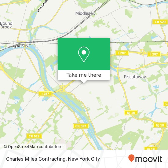 Charles Miles Contracting map