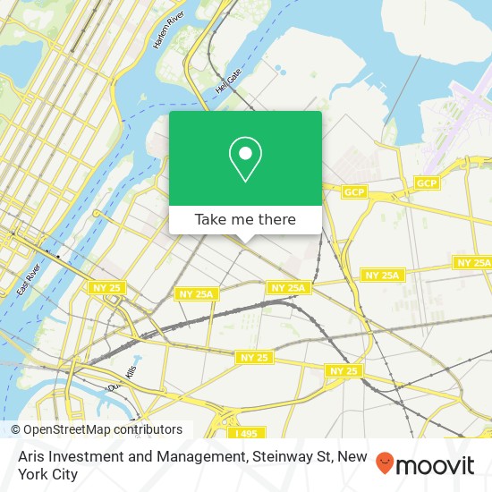 Aris Investment and Management, Steinway St map