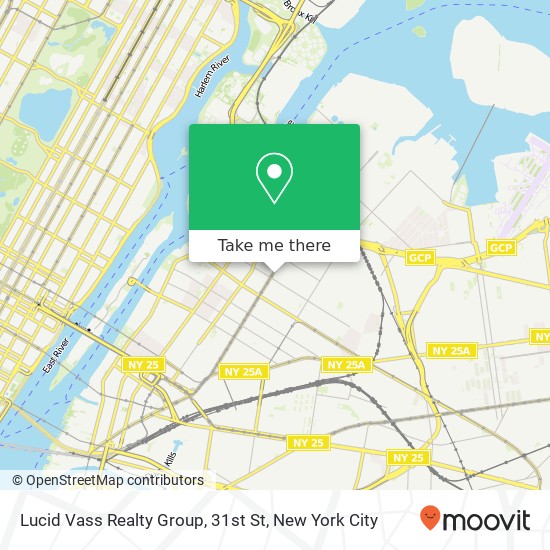 Mapa de Lucid Vass Realty Group, 31st St