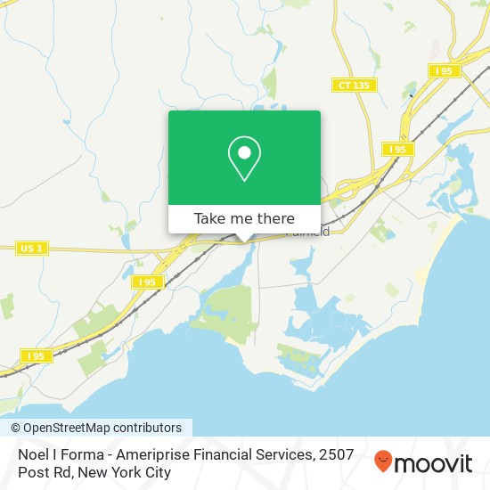 Noel I Forma - Ameriprise Financial Services, 2507 Post Rd map