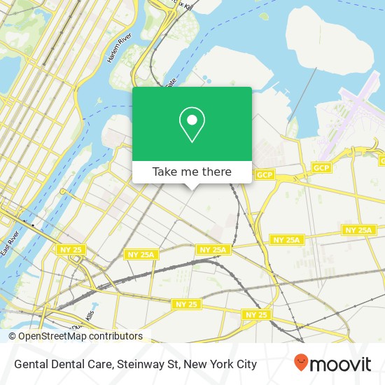 Mapa de Gental Dental Care, Steinway St