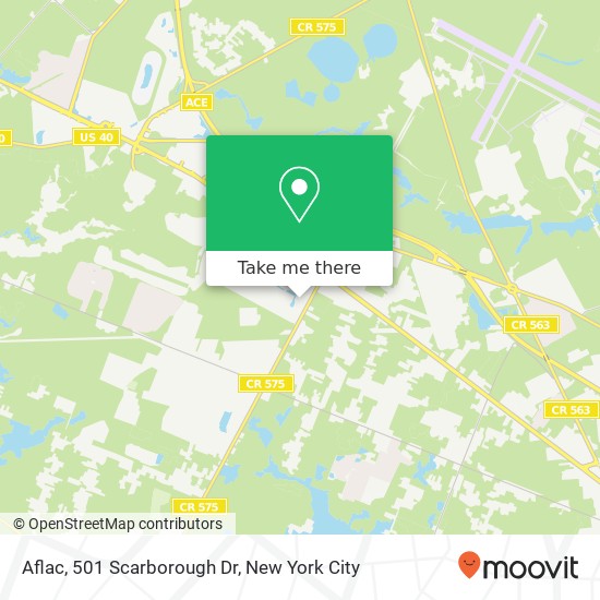 Aflac, 501 Scarborough Dr map