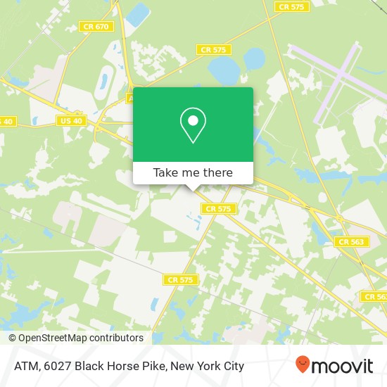 Mapa de ATM, 6027 Black Horse Pike