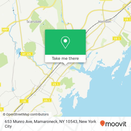 653 Munro Ave, Mamaroneck, NY 10543 map