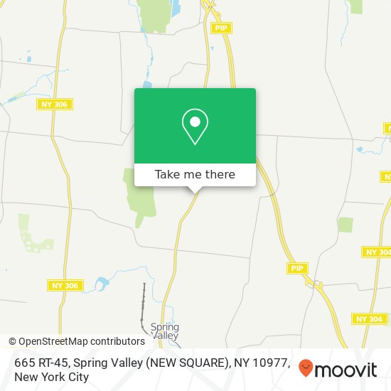Mapa de 665 RT-45, Spring Valley (NEW SQUARE), NY 10977