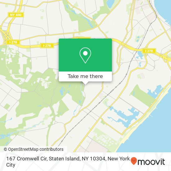 167 Cromwell Cir, Staten Island, NY 10304 map