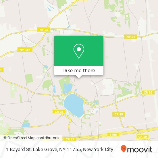 Mapa de 1 Bayard St, Lake Grove, NY 11755