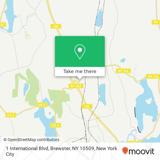 Mapa de 1 International Blvd, Brewster, NY 10509
