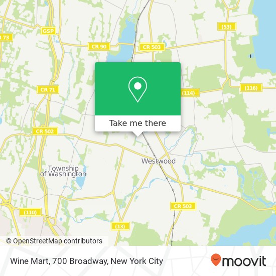 Mapa de Wine Mart, 700 Broadway