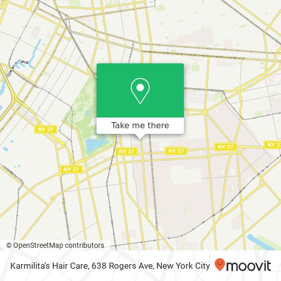 Mapa de Karmilita's Hair Care, 638 Rogers Ave