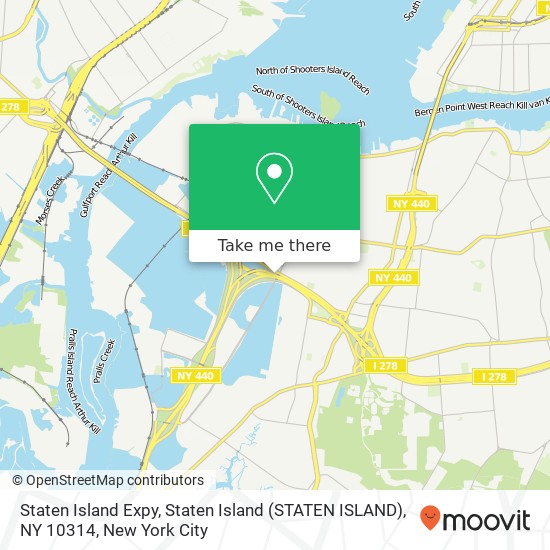 Staten Island Expy, Staten Island (STATEN ISLAND), NY 10314 map