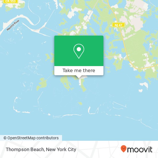 Thompson Beach map