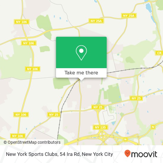 New York Sports Clubs, 54 Ira Rd map