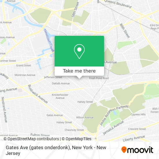 Gates Ave (gates onderdonk) map