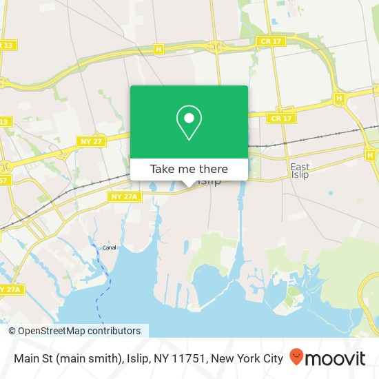 Main St (main smith), Islip, NY 11751 map
