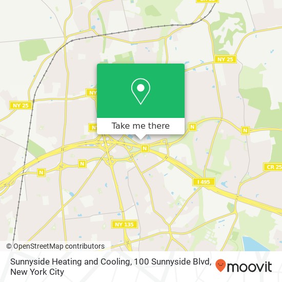 Mapa de Sunnyside Heating and Cooling, 100 Sunnyside Blvd
