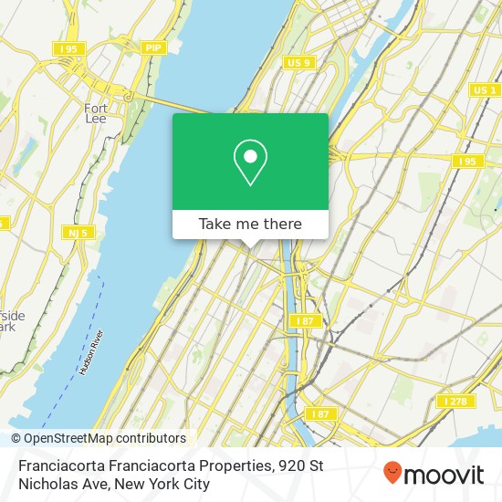 Mapa de Franciacorta Franciacorta Properties, 920 St Nicholas Ave