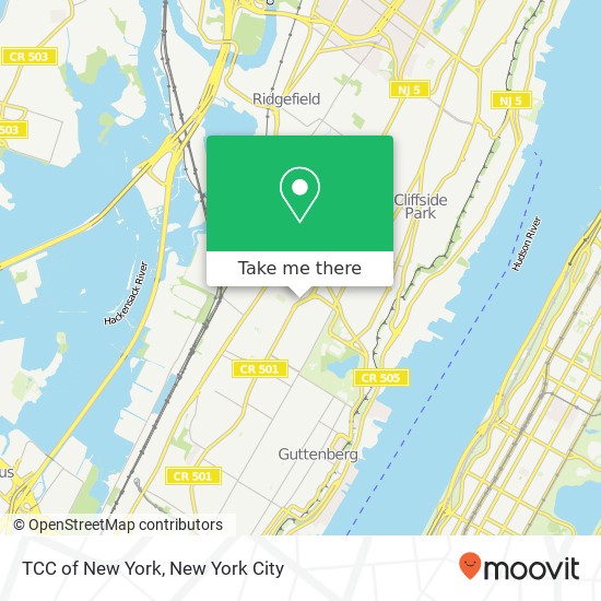 Mapa de TCC of New York