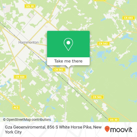 Gza Geoenviromental, 856 S White Horse Pike map