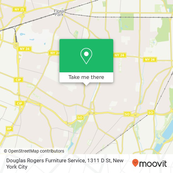 Mapa de Douglas Rogers Furniture Service, 1311 D St