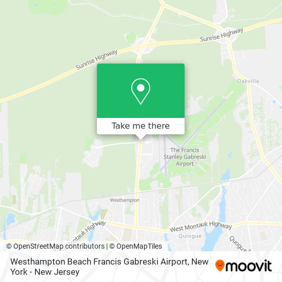 Mapa de Westhampton Beach Francis Gabreski Airport