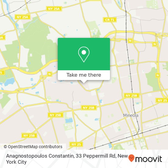 Mapa de Anagnostopoulos Constantin, 33 Peppermill Rd