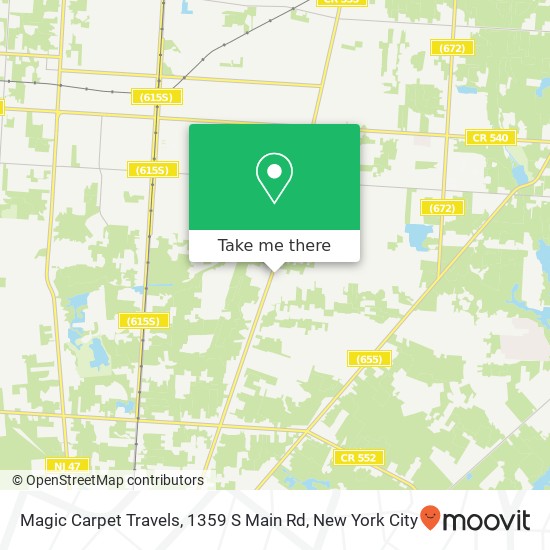 Magic Carpet Travels, 1359 S Main Rd map