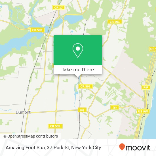 Mapa de Amazing Foot Spa, 37 Park St