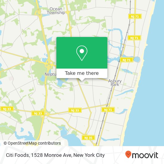 Mapa de Citi Foods, 1528 Monroe Ave