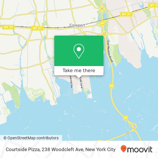 Courtside Pizza, 238 Woodcleft Ave map