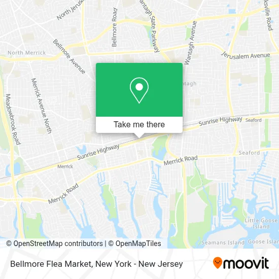Bellmore Flea Market map