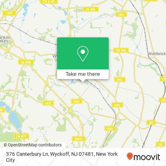 376 Canterbury Ln, Wyckoff, NJ 07481 map