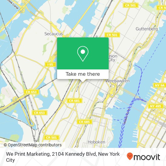 We Print Marketing, 2104 Kennedy Blvd map