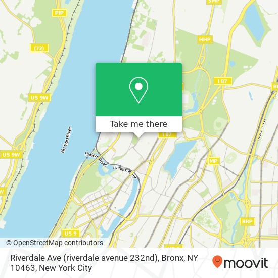Riverdale Ave (riverdale avenue 232nd), Bronx, NY 10463 map