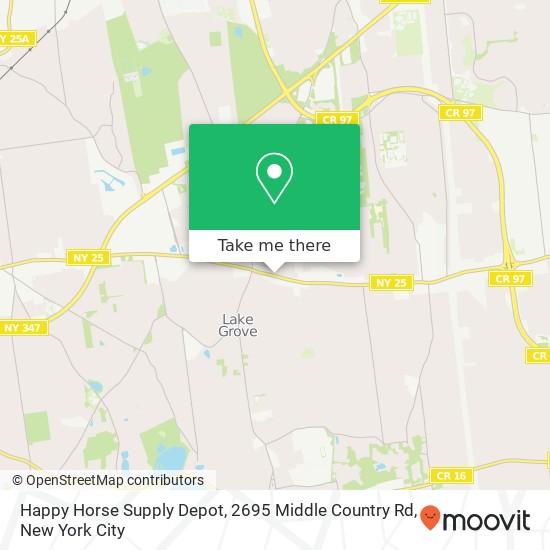 Happy Horse Supply Depot, 2695 Middle Country Rd map