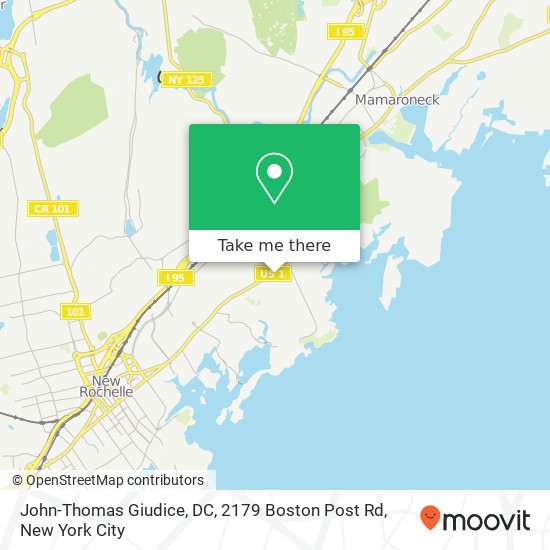 Mapa de John-Thomas Giudice, DC, 2179 Boston Post Rd