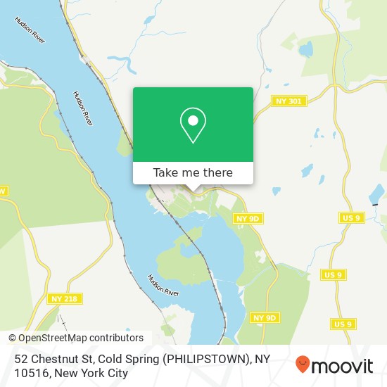 52 Chestnut St, Cold Spring (PHILIPSTOWN), NY 10516 map