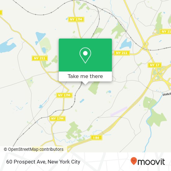 Mapa de 60 Prospect Ave, Middletown, NY 10940