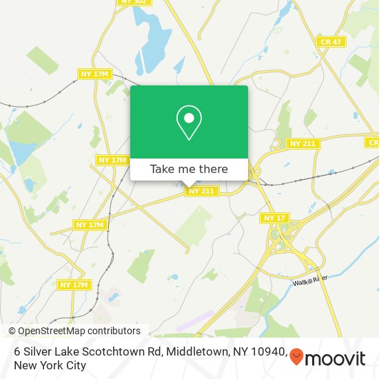 6 Silver Lake Scotchtown Rd, Middletown, NY 10940 map