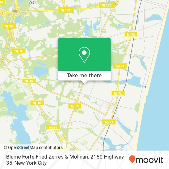 Mapa de Blume Forte Fried Zerres & Molinari, 2150 Highway 35