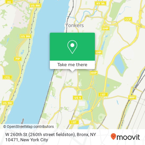 Mapa de W 260th St (260th street fieldston), Bronx, NY 10471