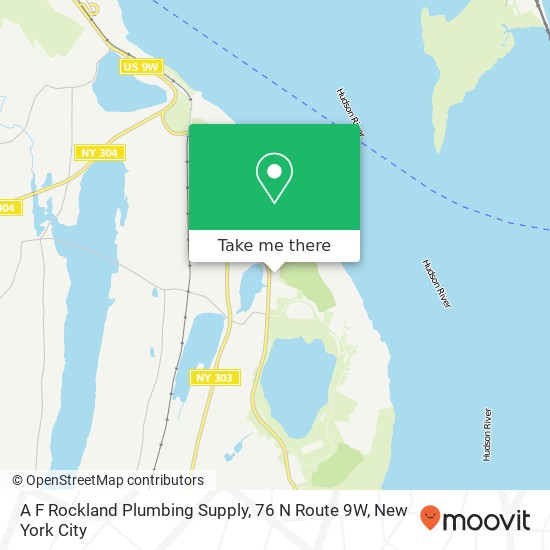 Mapa de A F Rockland Plumbing Supply, 76 N Route 9W