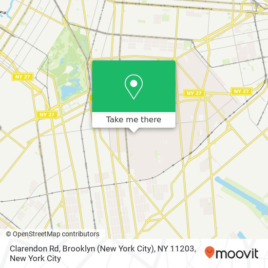 Clarendon Rd, Brooklyn (New York City), NY 11203 map