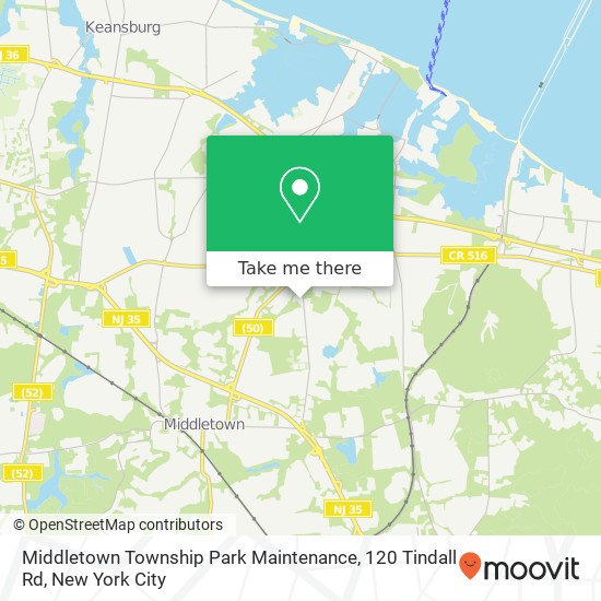 Mapa de Middletown Township Park Maintenance, 120 Tindall Rd