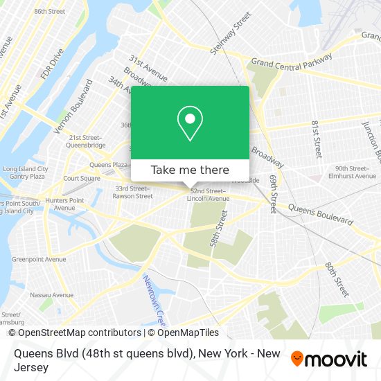 Queens Blvd (48th st queens blvd) map