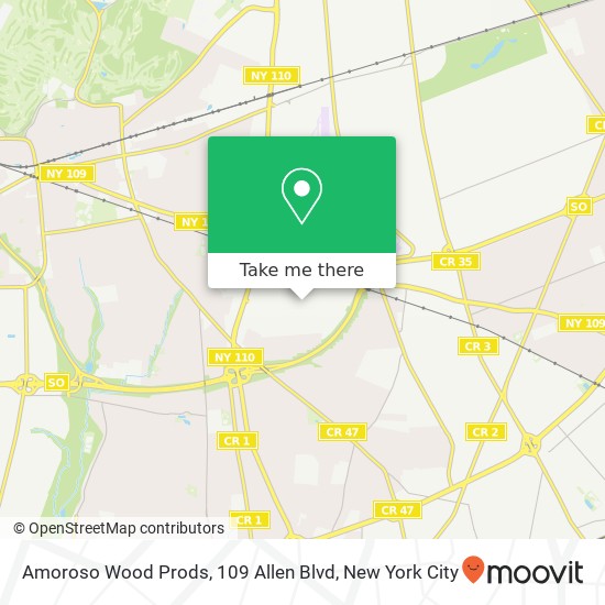 Amoroso Wood Prods, 109 Allen Blvd map